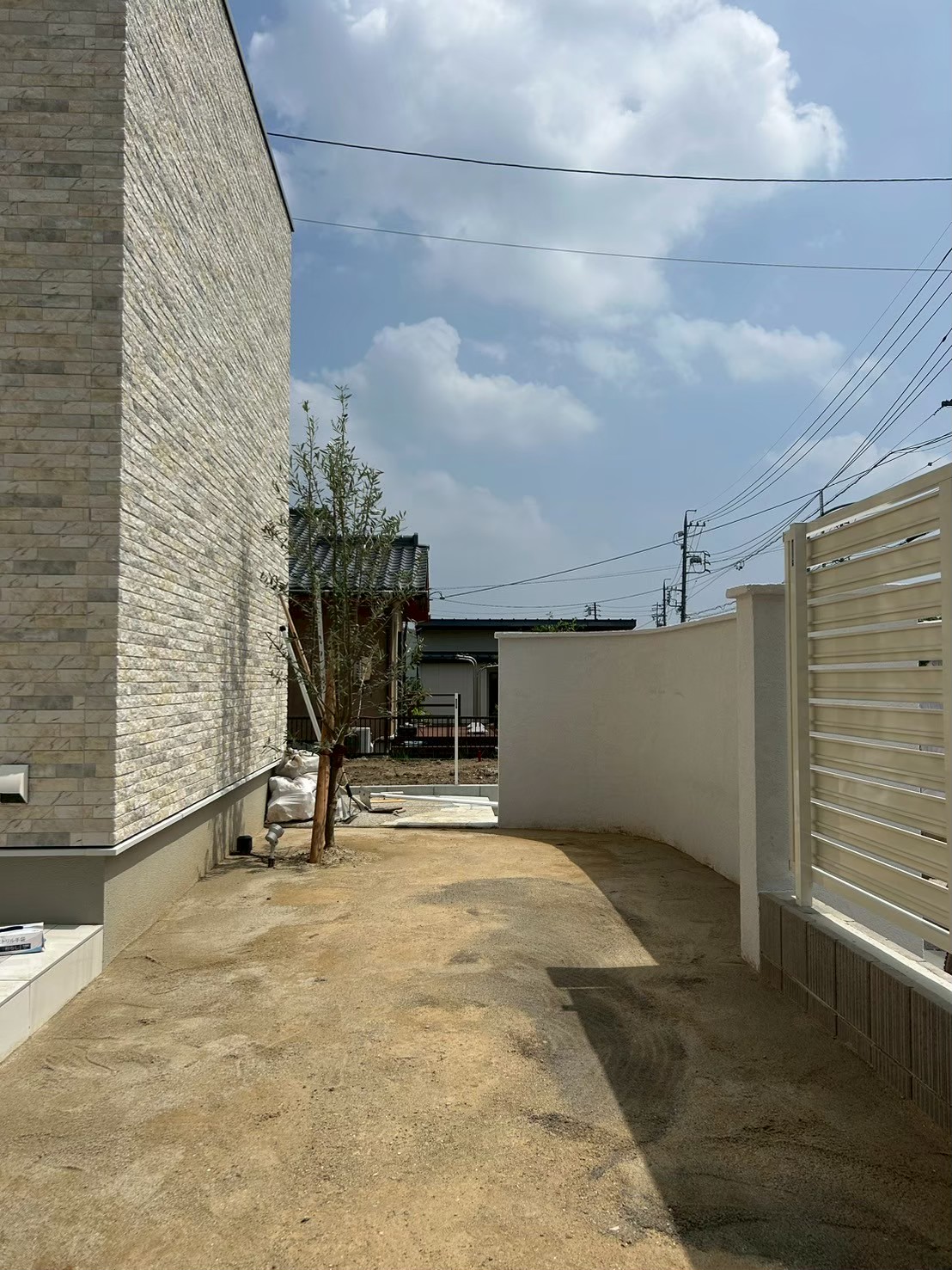 お庭の施工前画像